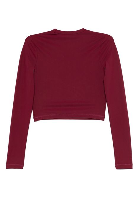 Burgundy cropped swim top Jil Sander - women JIL SANDER | J40SD0115J20011607